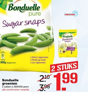Aanbiedingen Bonduelle groenten - Bonduelle - Geldig van 13/11/2017 tot 19/11/2017 bij Coop
