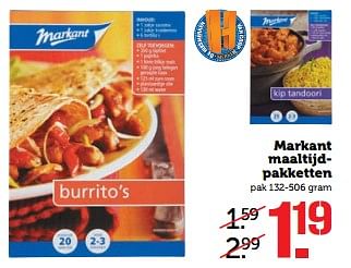 Aanbiedingen Markant maaltijdpakketten - Markant - Geldig van 13/11/2017 tot 19/11/2017 bij Coop