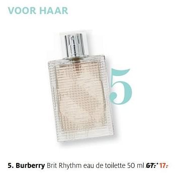 Aanbiedingen Burberry brit rhythm eau de toilette 50 ml - Burberry - Geldig van 13/11/2017 tot 19/11/2017 bij Etos