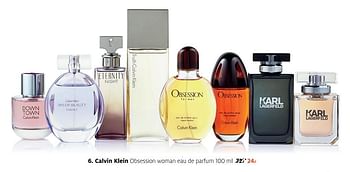 Aanbiedingen Calvin klein obsession woman eau de parfum 100 ml - Calvin Klein - Geldig van 13/11/2017 tot 19/11/2017 bij Etos