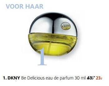 Aanbiedingen Dkny be delicious eau de parfum 30 ml - DKNY - Geldig van 13/11/2017 tot 19/11/2017 bij Etos
