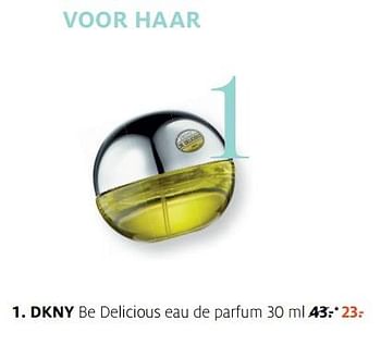 Aanbiedingen Dkny be delicious eau de parfum 30 ml - DKNY - Geldig van 13/11/2017 tot 19/11/2017 bij Etos