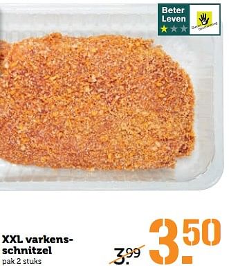 Aanbiedingen Xxl varkensschnitzel - Huismerk - Coop - Geldig van 13/11/2017 tot 19/11/2017 bij Coop