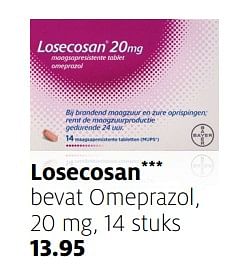 Aanbiedingen Losecosan bevat omeprazol - Huismerk - Etos - Geldig van 13/11/2017 tot 19/11/2017 bij Etos