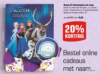 Aanbiedingen Disney xl kinderboeken met naam - Huismerk - Primera - Geldig van 13/11/2017 tot 05/12/2017 bij Primera