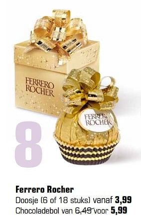 Aanbiedingen Ferrero rocher doosje - Ferrero - Geldig van 13/11/2017 tot 05/12/2017 bij Primera