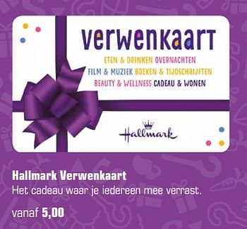 Aanbiedingen Hallmark verwenkaart - Hallmark - Geldig van 13/11/2017 tot 05/12/2017 bij Primera