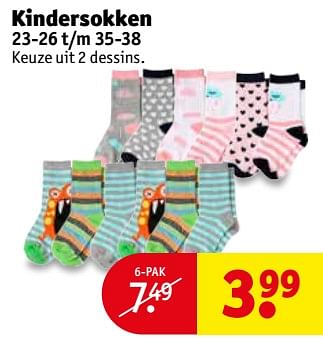 Aanbiedingen Kindersokken - Huismerk - Kruidvat - Geldig van 14/11/2017 tot 19/11/2017 bij Kruidvat