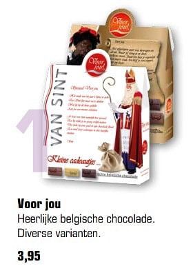Aanbiedingen Voor jou heerlijke belgische chocolade. diverse varianten - Huismerk - Primera - Geldig van 13/11/2017 tot 05/12/2017 bij Primera