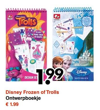 Aanbiedingen Ontwerpboekje - Disney  Frozen - Geldig van 13/11/2017 tot 25/11/2017 bij Wibra