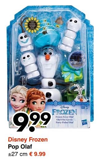 Aanbiedingen Pop olaf - Disney  Frozen - Geldig van 13/11/2017 tot 25/11/2017 bij Wibra