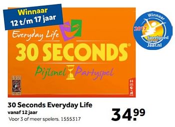 Aanbiedingen 30 seconds everyday life - 999games - Geldig van 13/11/2017 tot 26/11/2017 bij Intertoys