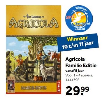 Aanbiedingen Agricola familie editie - 999games - Geldig van 13/11/2017 tot 26/11/2017 bij Intertoys