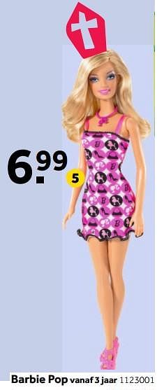 Aanbiedingen Barbie pop - Mattel - Geldig van 13/11/2017 tot 26/11/2017 bij Intertoys