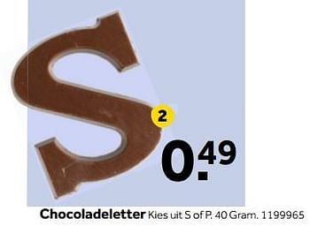 Aanbiedingen Chocoladeletter - Huismerk - Intertoys - Geldig van 13/11/2017 tot 26/11/2017 bij Intertoys
