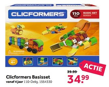 Aanbiedingen Clicformers basisset - Clicformers - Geldig van 13/11/2017 tot 26/11/2017 bij Intertoys