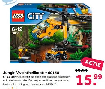 Aanbiedingen Jungle vrachthelikopter - Lego - Geldig van 13/11/2017 tot 26/11/2017 bij Intertoys