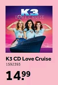 Aanbiedingen K3 cd love cruise - K3 - Geldig van 13/11/2017 tot 26/11/2017 bij Intertoys