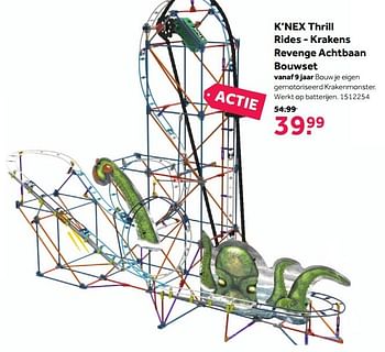 Aanbiedingen K`nex thrill rides - krakens revenge achtbaan bouwset - K'Nex - Geldig van 13/11/2017 tot 26/11/2017 bij Intertoys
