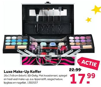 Aanbiedingen Luxe make-up koffer - Huismerk - Intertoys - Geldig van 13/11/2017 tot 26/11/2017 bij Intertoys