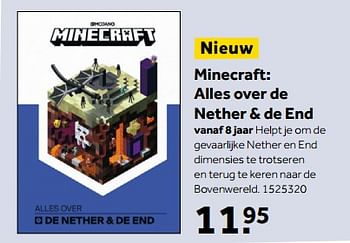 Aanbiedingen Minecraft: alles over de nether + de end - Huismerk - Intertoys - Geldig van 13/11/2017 tot 26/11/2017 bij Intertoys