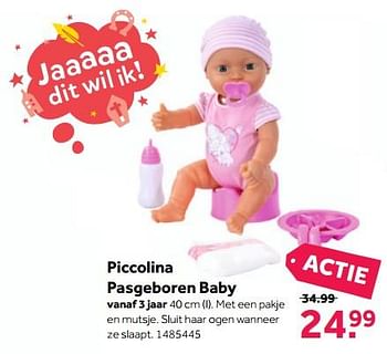 Aanbiedingen Piccolina pasgeboren baby - Piccolia - Geldig van 13/11/2017 tot 26/11/2017 bij Intertoys
