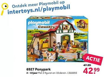 Aanbiedingen Ponypark - Playmobil - Geldig van 13/11/2017 tot 26/11/2017 bij Intertoys