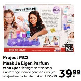 Aanbiedingen Project mc2 maak je eigen parfum - Project MCÂ² - Geldig van 13/11/2017 tot 26/11/2017 bij Intertoys