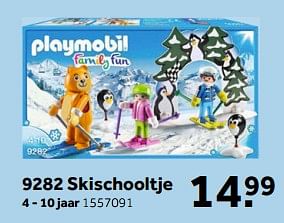 Aanbiedingen Skischooltje - Playmobil - Geldig van 13/11/2017 tot 26/11/2017 bij Intertoys