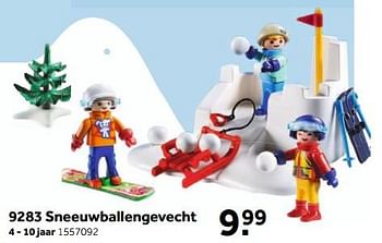 Aanbiedingen Sneeuwballengevecht - Playmobil - Geldig van 13/11/2017 tot 26/11/2017 bij Intertoys