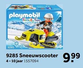Aanbiedingen Sneeuwscooter - Playmobil - Geldig van 13/11/2017 tot 26/11/2017 bij Intertoys