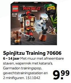 Aanbiedingen Spinjitzu training - Lego - Geldig van 13/11/2017 tot 26/11/2017 bij Intertoys