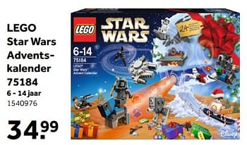 Aanbiedingen Star wars adventskalender - Lego - Geldig van 13/11/2017 tot 26/11/2017 bij Intertoys