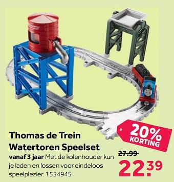 Aanbiedingen Thomas de trein watertoren speelset - Fisher-Price - Geldig van 13/11/2017 tot 26/11/2017 bij Intertoys