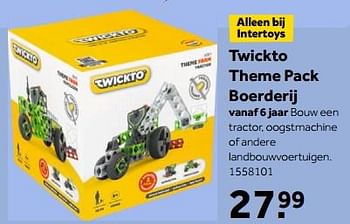 Aanbiedingen Twickto theme pack boerderij - Twickto - Geldig van 13/11/2017 tot 26/11/2017 bij Intertoys