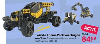 Aanbiedingen Twickto theme pack voertuigen - Twickto - Geldig van 13/11/2017 tot 26/11/2017 bij Intertoys