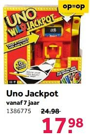Aanbiedingen Uno jackpot - UNO - Geldig van 13/11/2017 tot 26/11/2017 bij Intertoys