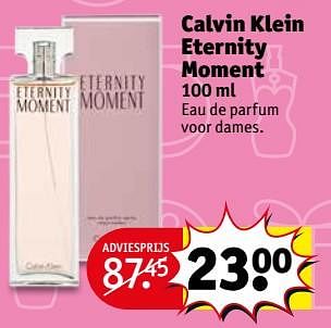 Aanbiedingen Calvin klein eternity moment 100 ml - Calvin Klein - Geldig van 14/11/2017 tot 19/11/2017 bij Kruidvat