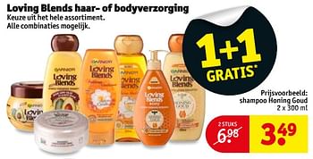 Aanbiedingen Loving shampoo honing goud - Garnier - Geldig van 14/11/2017 tot 19/11/2017 bij Kruidvat