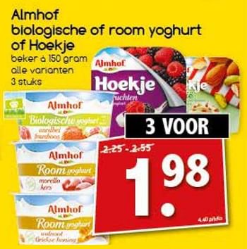 Aanbiedingen Almhof biologische of room yoghurt of hoekje - Almhof - Geldig van 13/11/2017 tot 18/11/2017 bij Agrimarkt