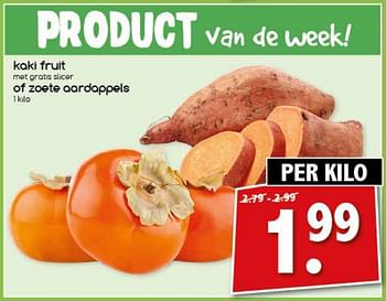 Aanbiedingen Kaki fruit of zoete aardappels - Huismerk - Agrimarkt - Geldig van 13/11/2017 tot 18/11/2017 bij Agrimarkt