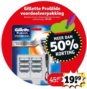 Aanbiedingen Proglide voordeelverpakking - Gillette - Geldig van 14/11/2017 tot 19/11/2017 bij Kruidvat