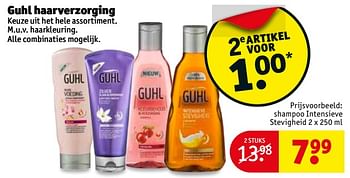 Aanbiedingen Shampoo intensieve stevigheid - Guhl - Geldig van 14/11/2017 tot 19/11/2017 bij Kruidvat