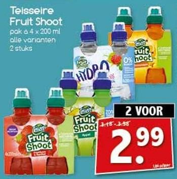 Aanbiedingen Teisseire fruit shoot - Teisseire - Geldig van 13/11/2017 tot 18/11/2017 bij Agrimarkt