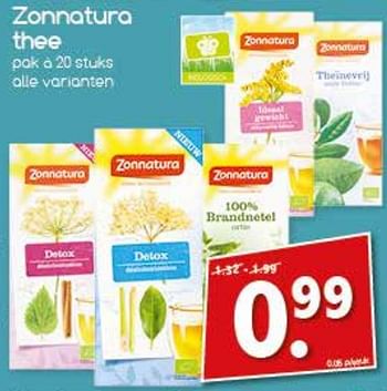 Aanbiedingen Zonnatura thee - Zonnatura - Geldig van 13/11/2017 tot 18/11/2017 bij Agrimarkt