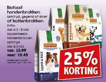 Aanbiedingen Biofood hondenbrokken of kattenbrokken - Biofood - Geldig van 13/11/2017 tot 18/11/2017 bij Agrimarkt