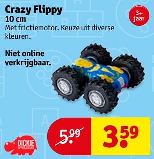Aanbiedingen Crazy flippy - Dickie - Geldig van 14/11/2017 tot 19/11/2017 bij Kruidvat