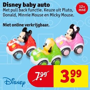 Aanbiedingen Disney baby auto - Disney - Geldig van 14/11/2017 tot 19/11/2017 bij Kruidvat