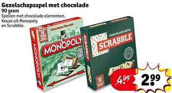 Aanbiedingen Gezelschapsspel met chocolade - Huismerk - Kruidvat - Geldig van 14/11/2017 tot 19/11/2017 bij Kruidvat