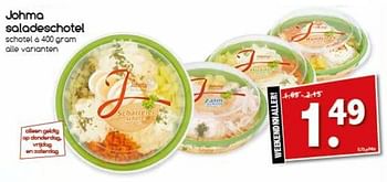 Aanbiedingen Johma saladeschotel - Johma - Geldig van 13/11/2017 tot 18/11/2017 bij Agrimarkt
